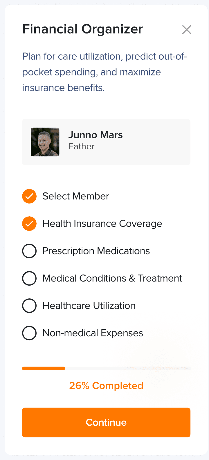 Zoom: the organizer checklist at 26% completed.