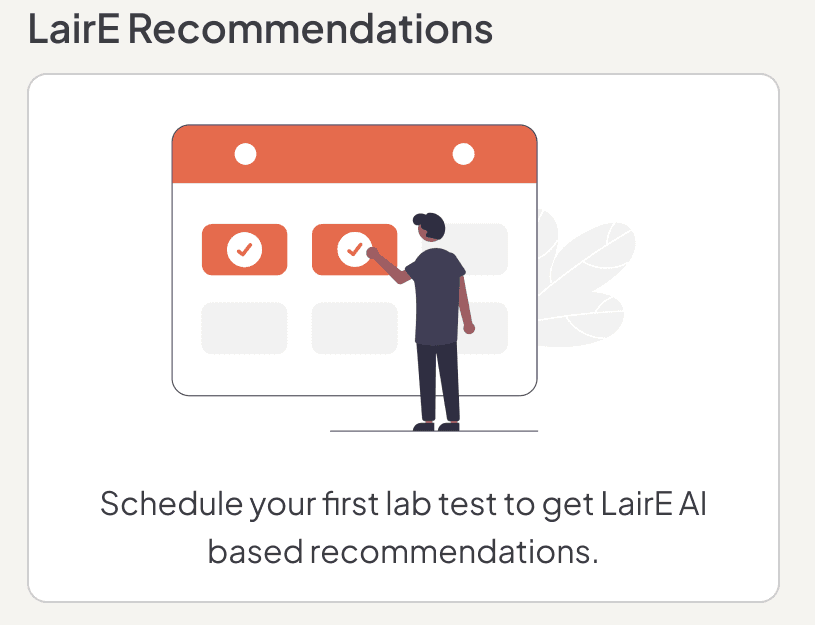 Zoom: the LairE recommendations prompt.